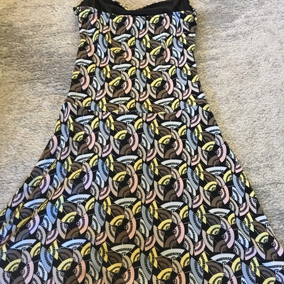 Max and Cleo Fan Patterned Drop Waist Dress - Picture 5 of 6
